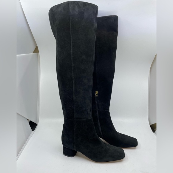 Diane B made in Italy black suede knee high boots size 36 - Picture 14 of 17